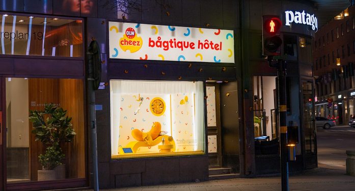 Swedish snack brand OLW built a luxury hotel Cheez Doodles
