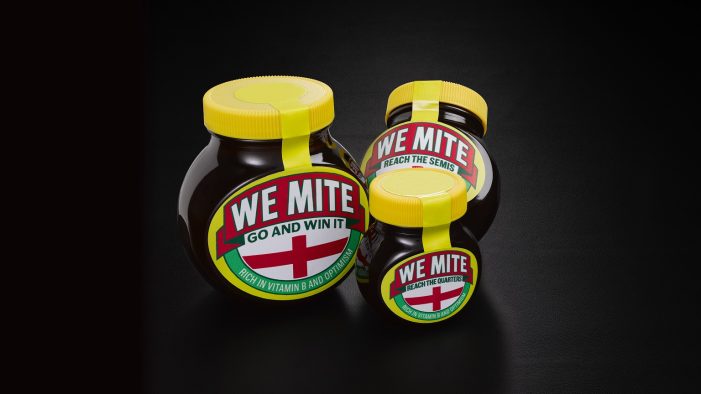 LOVE IT, HATE IT, DON’T TRAVEL WITHOUT IT: MARMITE RELEASES ‘WEMITE’ JARS FOR ENGLAND FANS HEADED TO THE TOURNAMENT.
