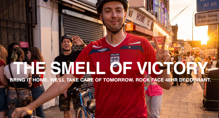 Rock Face targets die hard England fans with overnight World Cup stunt 