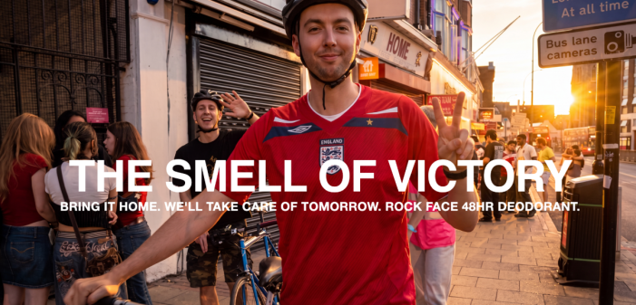 Rock Face targets die hard England fans with overnight World Cup stunt 