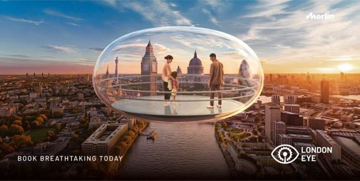London Eye invites visitors to ‘Book Breathtaking’ in new campaign from Merlin Entertainments and TBWA\MCR