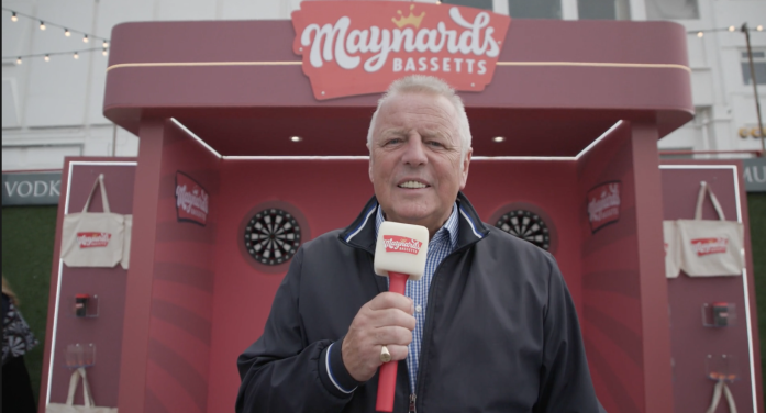 Maynards Bassetts ‘sets the juice loose’ in IX activation fronted by voice of darts, John McDonald