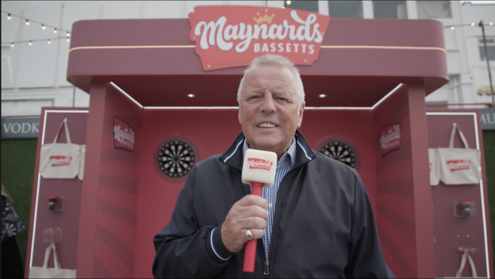 Maynards Bassetts ‘sets the juice loose’ in IX activation fronted by voice of darts, John McDonald