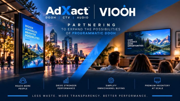 AdXact and VIOOH Launch Partnership to Bring Advertisers More Premium Digital Out-of-Home Opportunities
