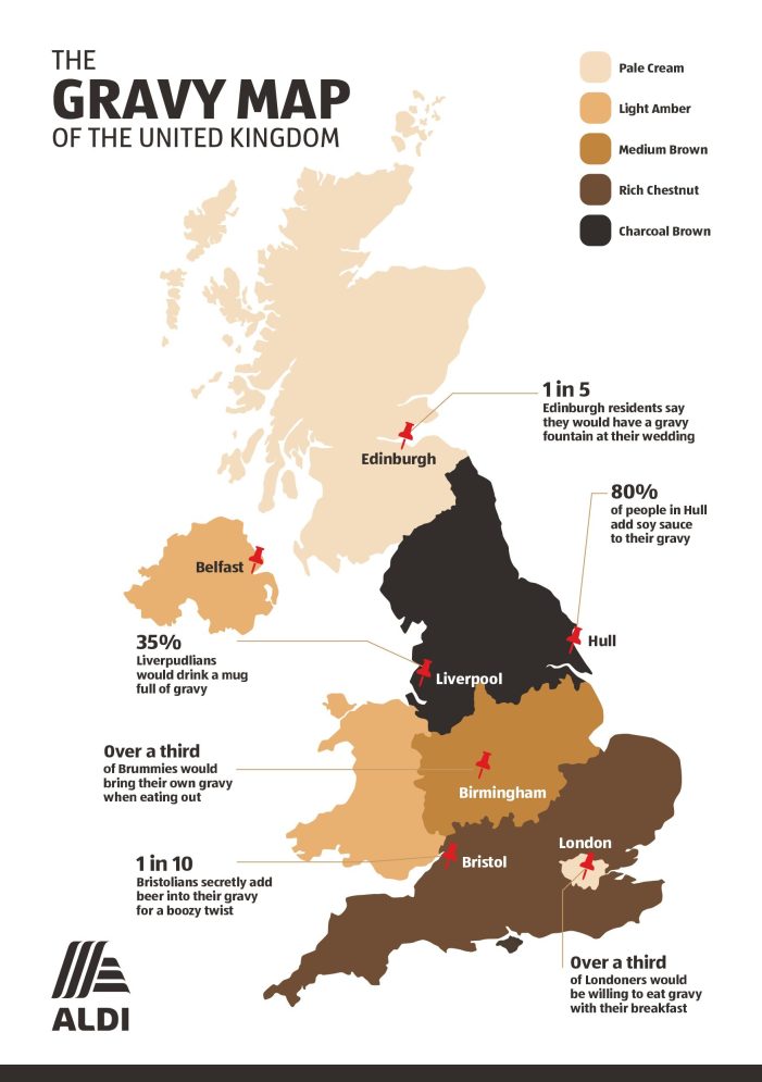 NEW RESEARCH FROM ALDI REVEALS THE UK’S GREAT GRAVY DIVIDE